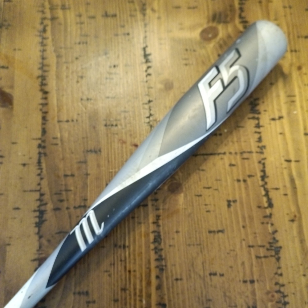 Marucci F5 BBCOR Baseball Bat 32/29 MCBF53 Silver Black Alloy 2 5/8 Barrel